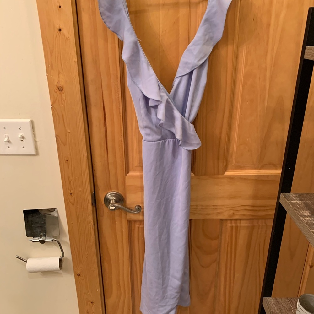 About us periwinkle dress - worn once - size M
